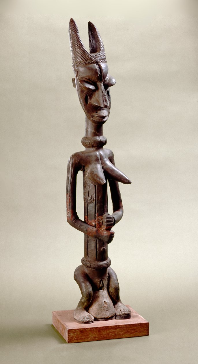 Figura de Onile, Iperu, Tsoede (latão) de Nigerian