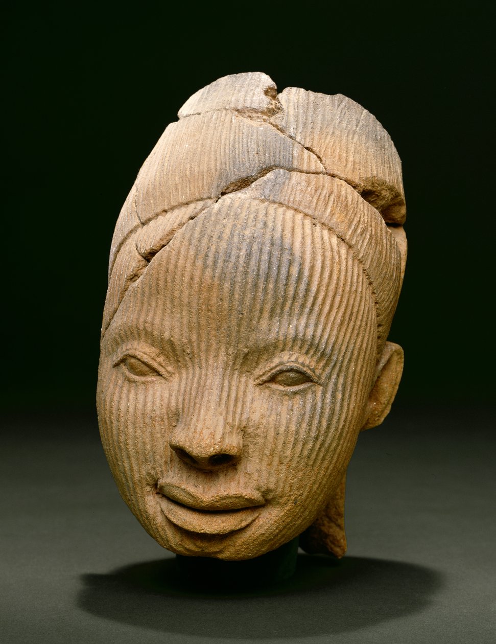 Cabeça de uma figura, Owo (terracota) de Nigerian