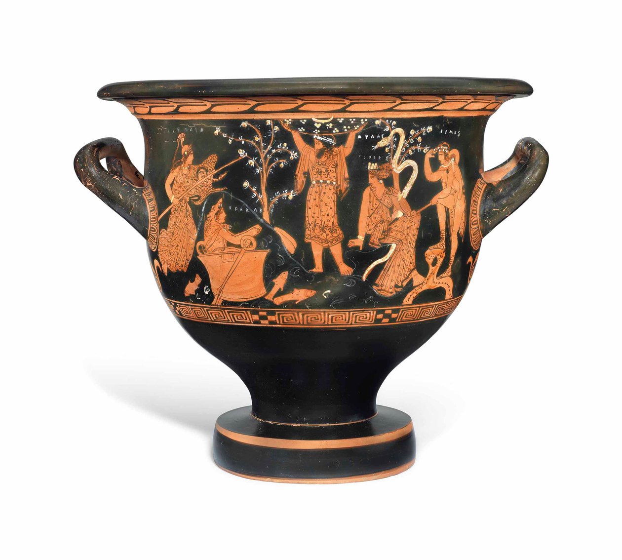 Sino-krater ático com figura vermelha, c.410-400 AC de Nikias Painter