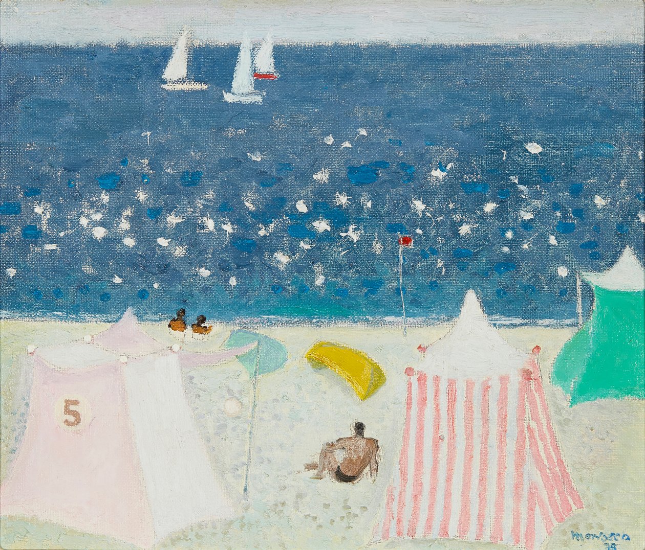 Sparkling Sea, Le Croisic (óleo sobre tela) de Nikifor Stepanovich Krylov