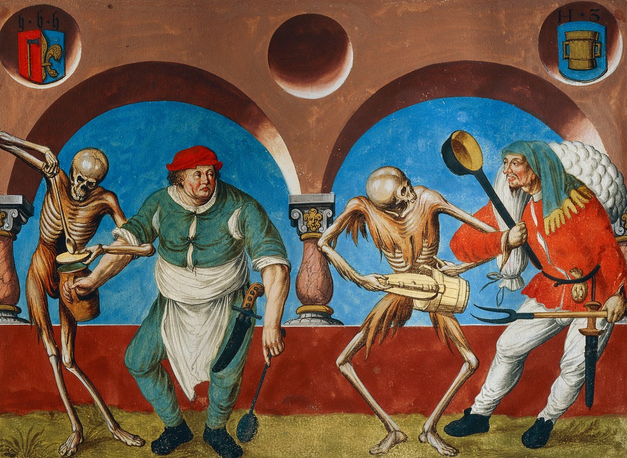 Morte, cozinheiro e camponês de Niklaus Manuel