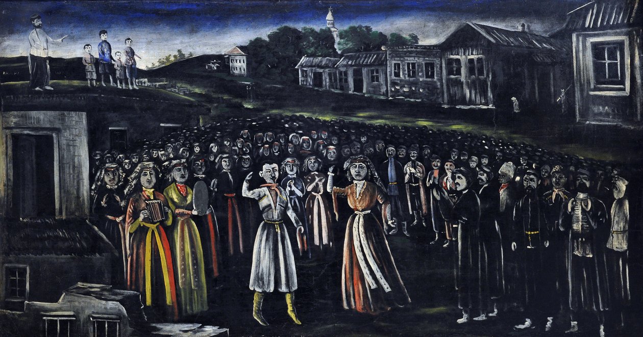 Festa da Igreja em Kartli de Niko Pirosmani