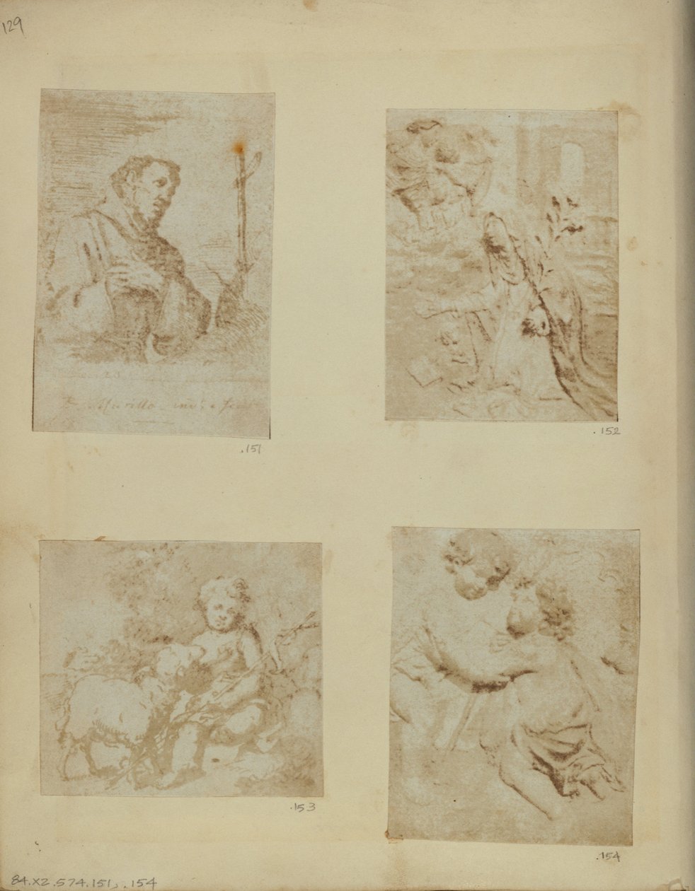 São Francisco. De uma gravura supostamente única de Murillo de Nikolaas Henneman
