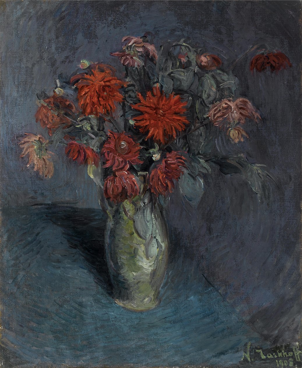Flores em um vaso de Nikolai Aleksandrovich Tarkhov