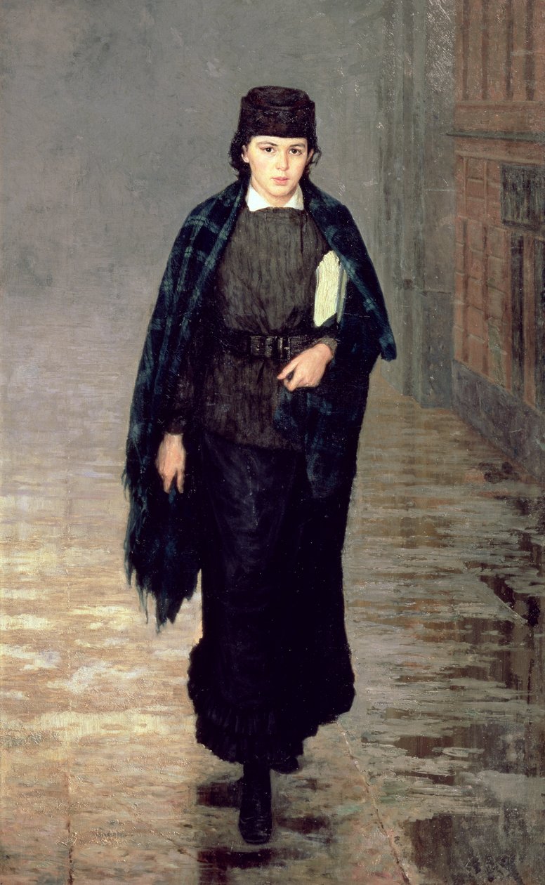 Um estudante, 1883 de Nikolai Aleksandrovich Yaroshenko