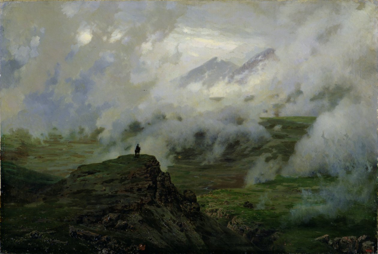 Monte El&39;brus, Rússia, 1894 de Nikolai Aleksandrovich Yaroshenko
