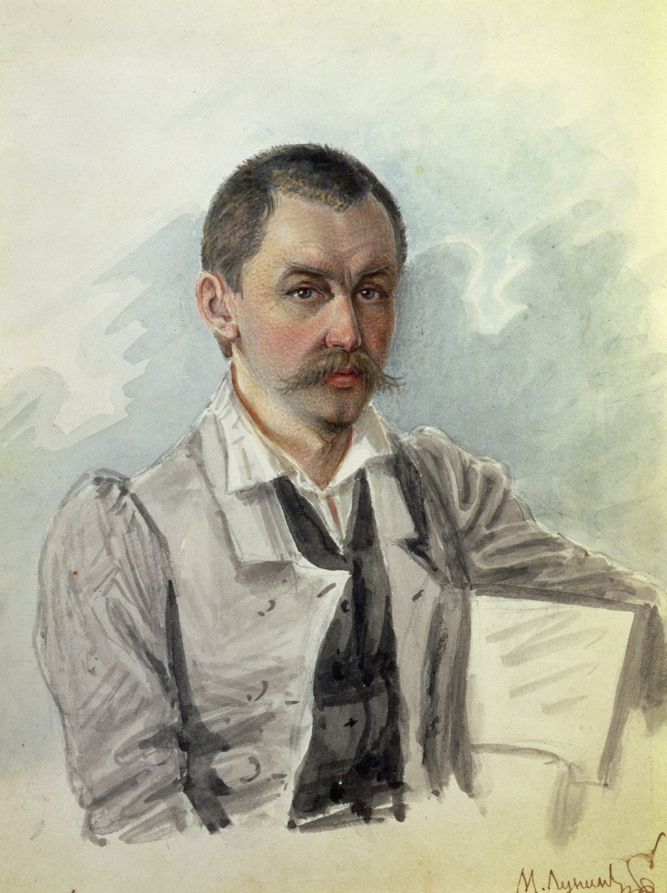 Retrato de M. Lunin (1787-1845) Peter Prison, 1836 de Nikolai Alexandrovich Bestuzhev