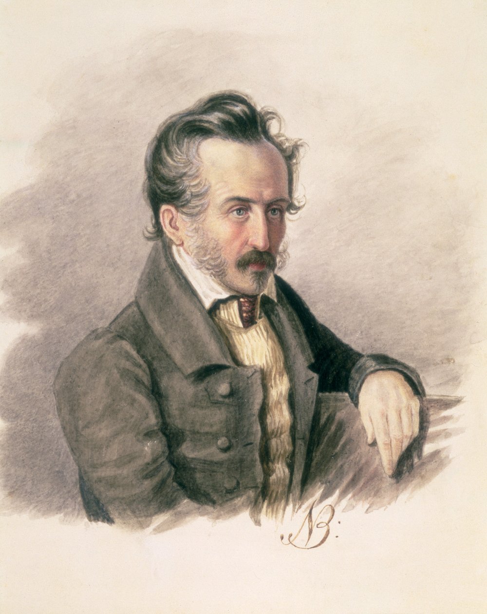 Retrato do Príncipe Volkonsky, c.1849 de Nikolai Alexandrovich Bestuzhev