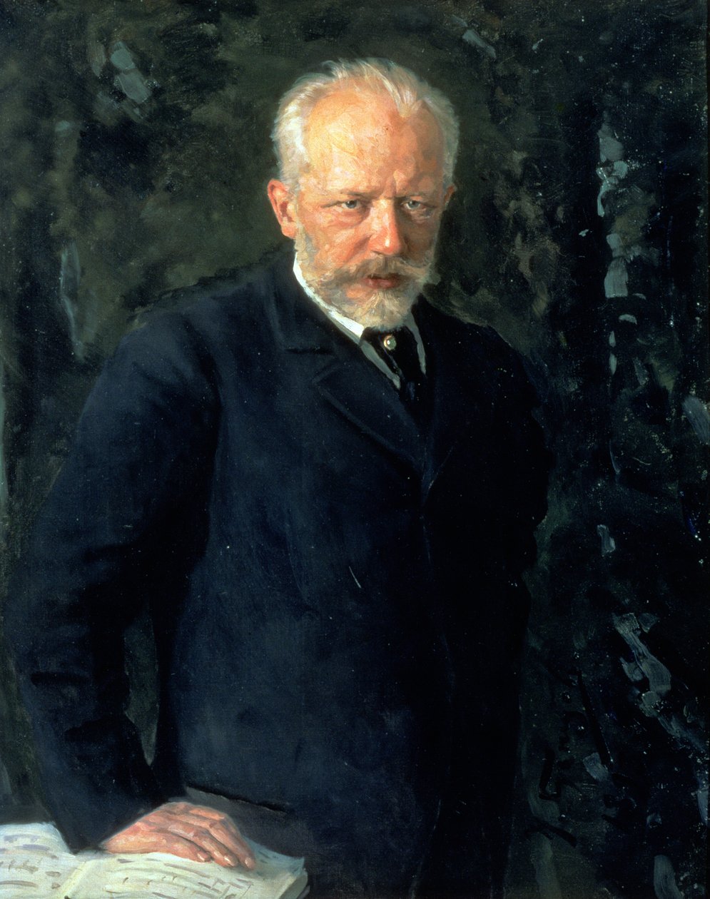 Retrato de Piotr Ilyich Tchaikovsky (1840-93), compositor russo, 1893 de Nikolai Dmitrievich Kuznetsov