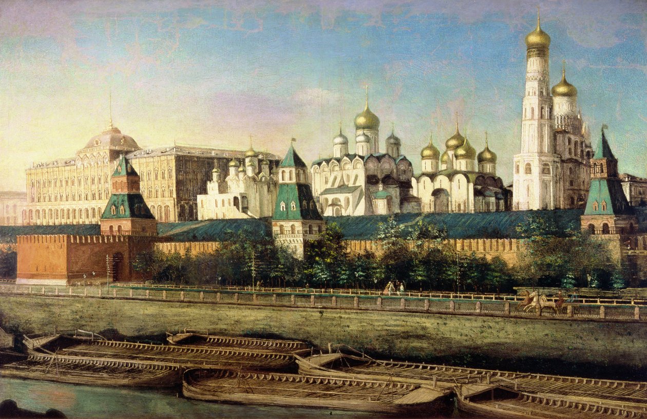 Vista, de, a, kremlin moscou, de, a, Embankment de Nikolai Ivanov Podklutchnikov