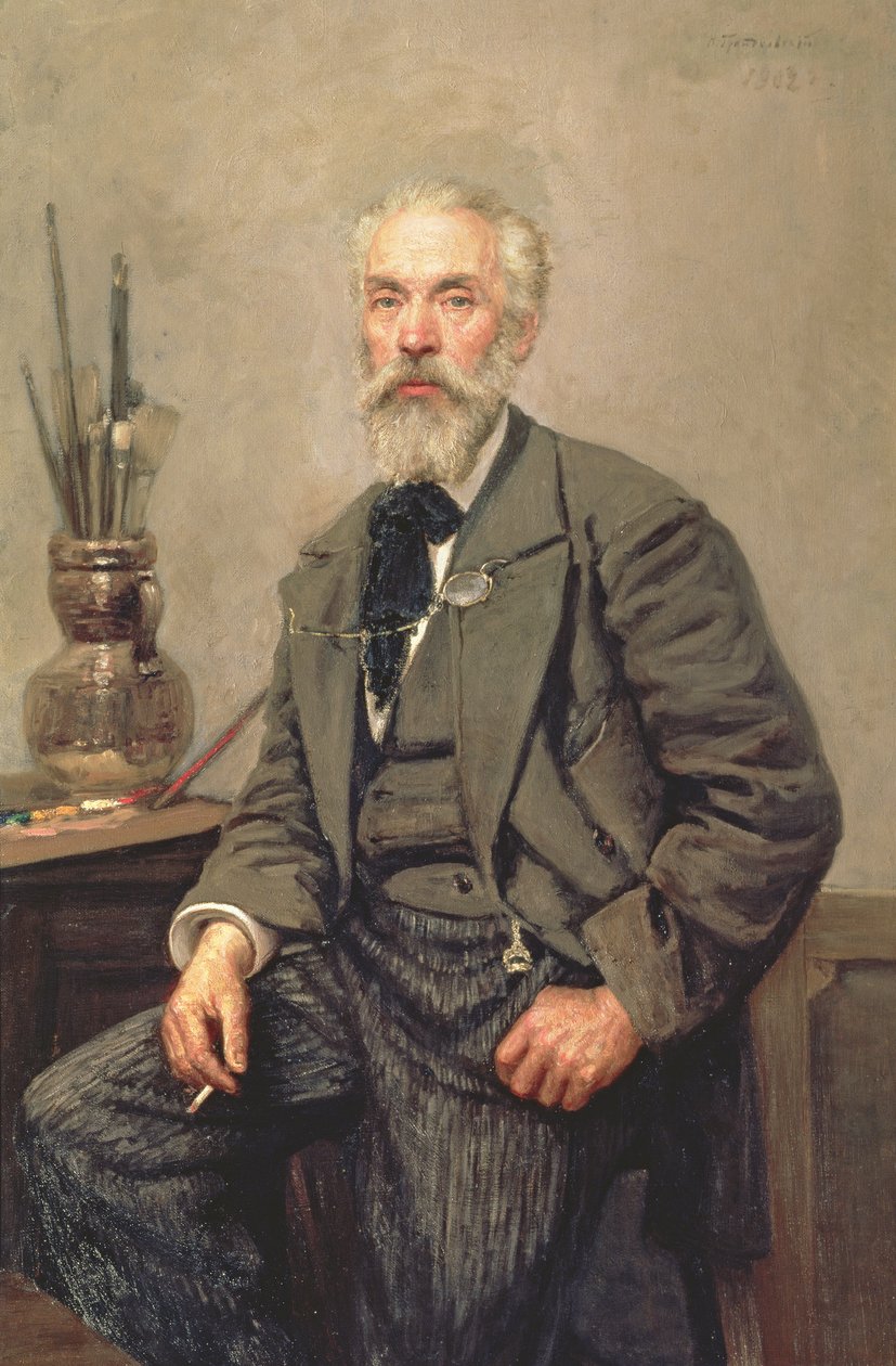 Retrato de Konstantin Apollonovich Savitsky (1844-1905), 1902 de Nikolai Karlovich Grandkovsky