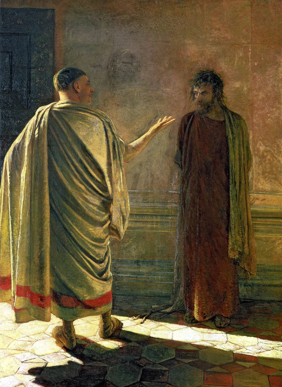 O que é a verdade (Cristo e Pilatos) 1890 de Nikolai Nikolaevich Ge