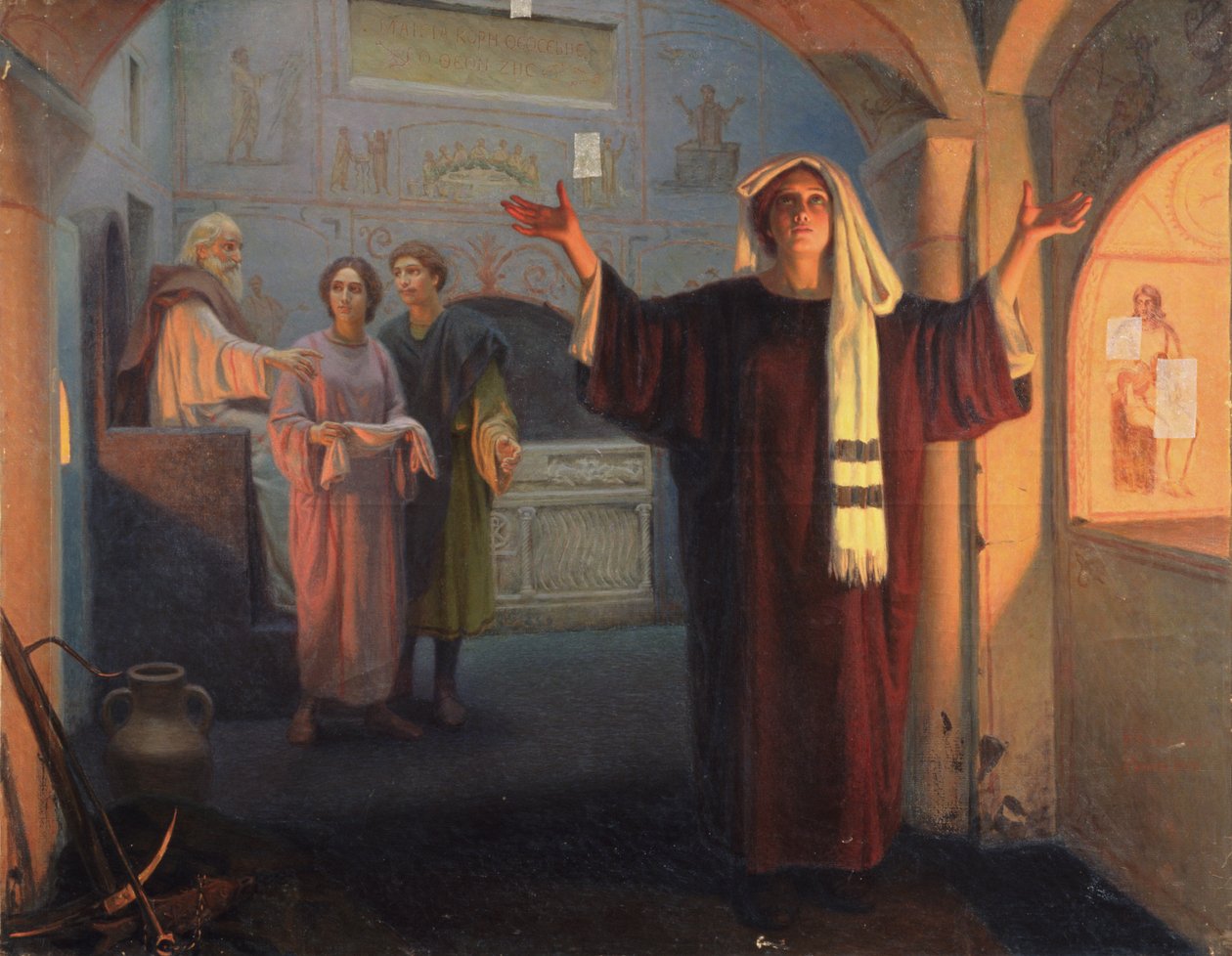 Em uma catacumba de 1900 de Nikolai Nikolayevich Alexandrov