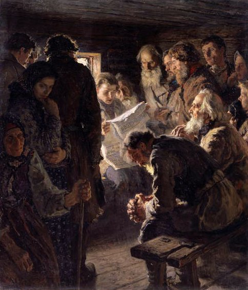 Notícias da guerra, 1905 de Nikolai Petrovich Bogdanov Belsky