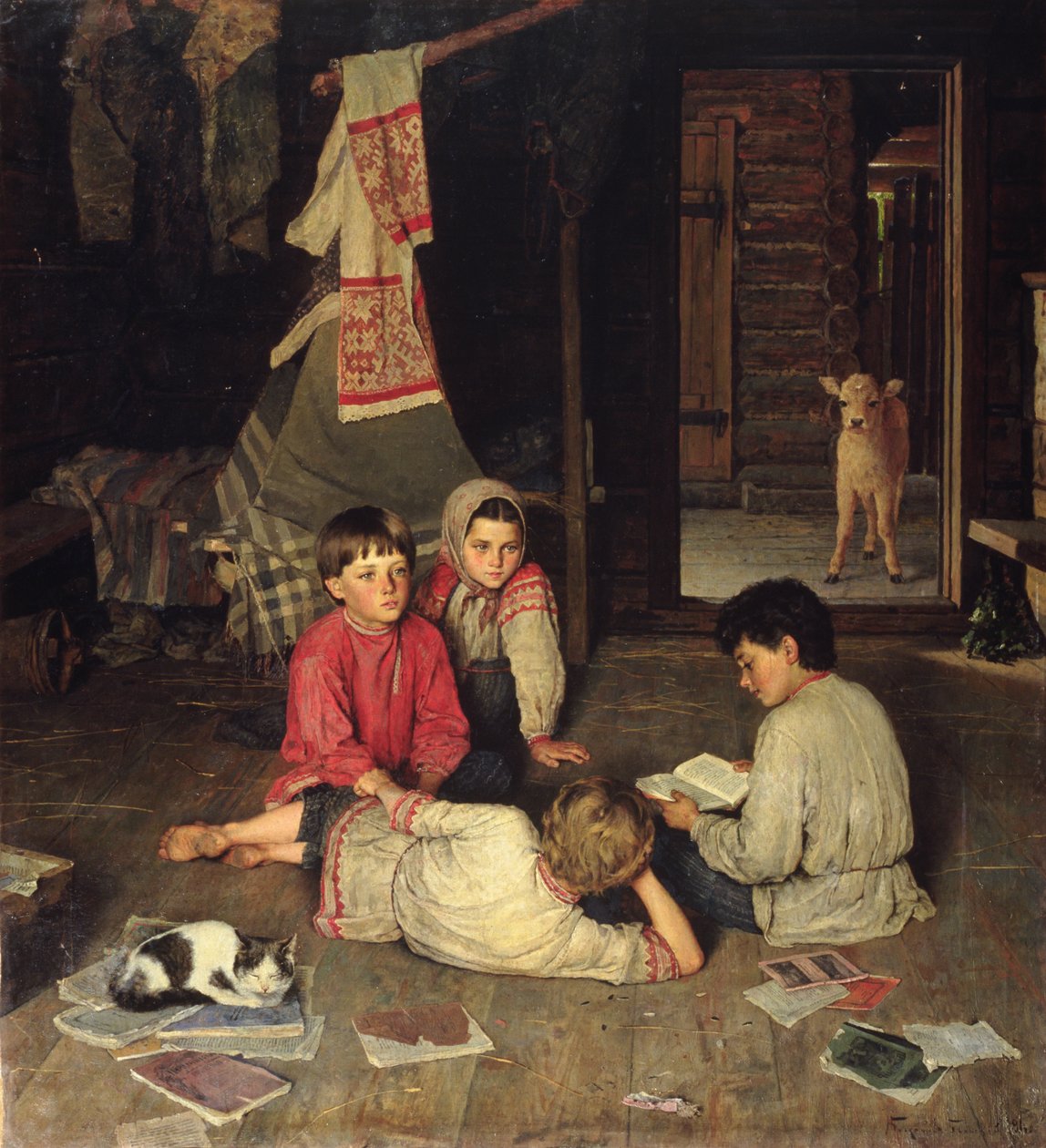 Um novo conto de fadas, 1891 de Nikolai Petrovich Bogdanov Belsky