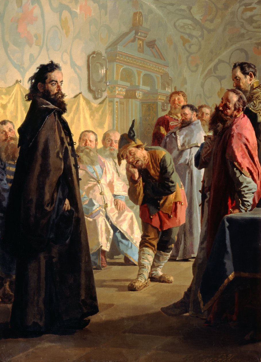The Disgraced Boyar e um Jester, 1891 de Nikolai Vasilievich Nevrev