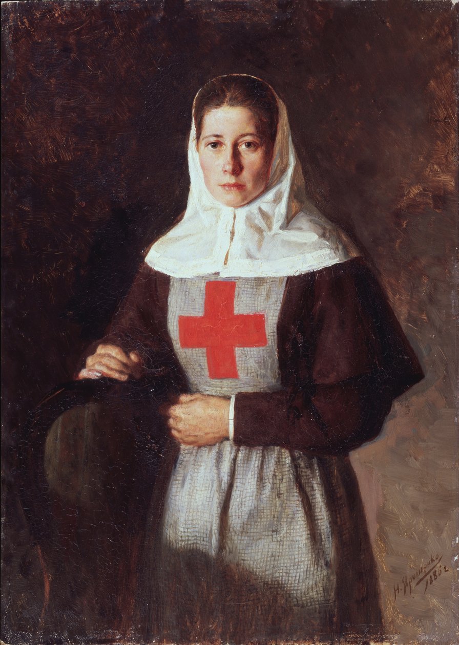 Uma enfermeira, 1886 de Nikolai Aleksandrovich Yaroshenko