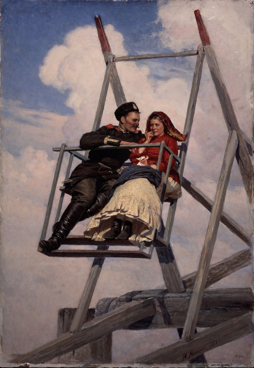 No balanço, 1888 de Nikolai Aleksandrovich Yaroshenko