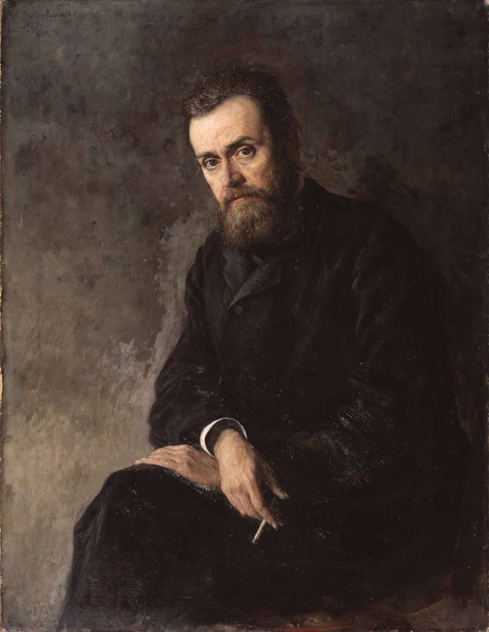 Retrato do autor Gleb Uspensky 1843-1902, 1884 de Nikolai Aleksandrovich Yaroshenko