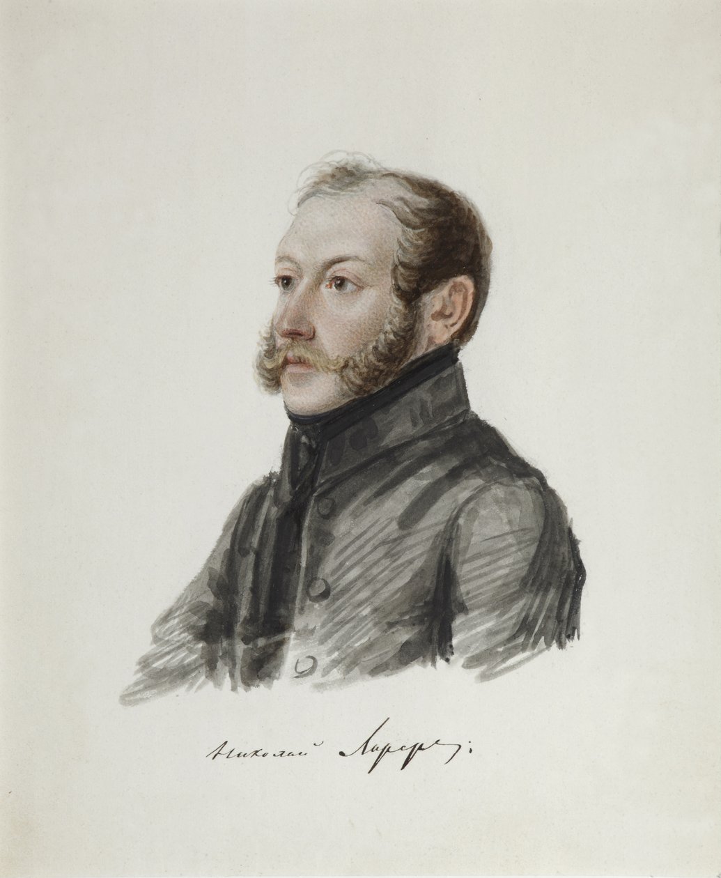 Retrato de Nikolai Lorer dezembrista 1794-1873, 1832-1833 de Nikolai Alexandrovich Bestuzhev