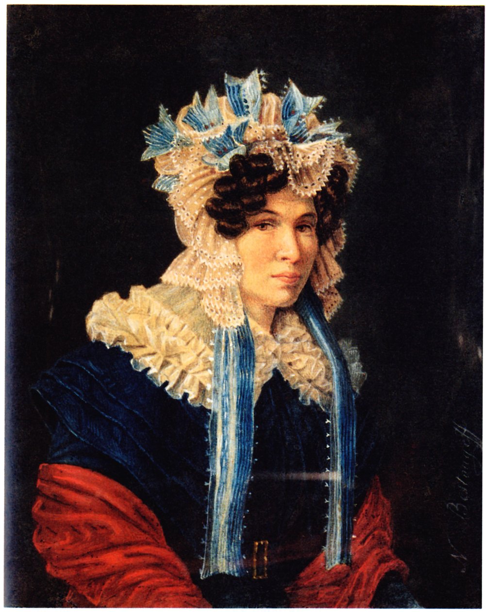 Retrato de Lyubov Ivanovna Stepovaya 1783-1858, 1927 de Nikolai Alexandrovich Bestuzhev
