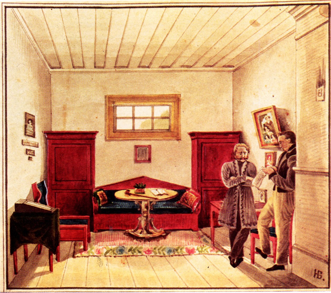 Cela de Nikolai Panov 1803-1850 na dezembrista na prisão de Peter, 1830-1839 de Nikolai Alexandrovich Bestuzhev