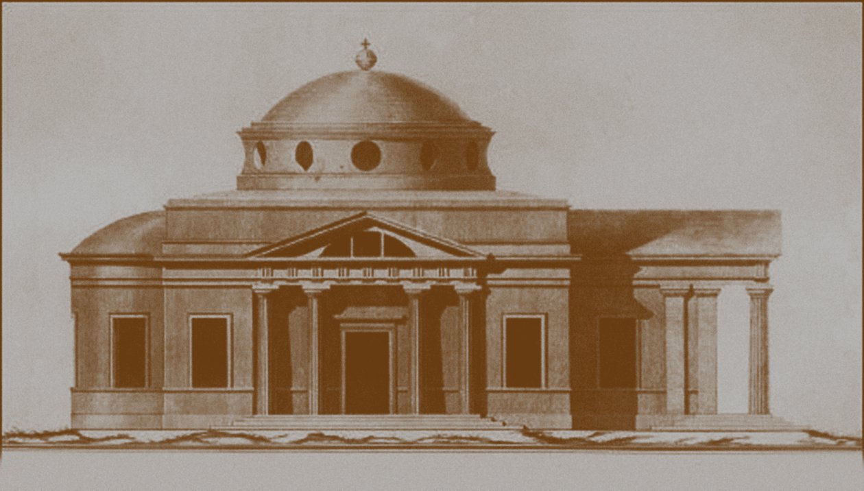 Projeto da Catedral de São José em Mogilev, c. 1780 de Nikolai Alexandrovich Lvov