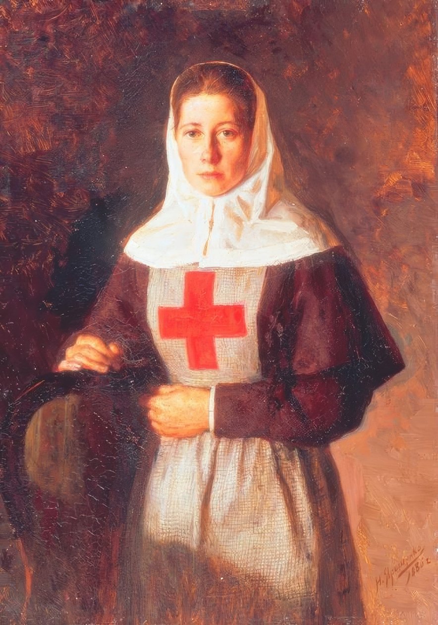 Uma enfermeira de Nikolai Alexandrowitsch Jaroschenko