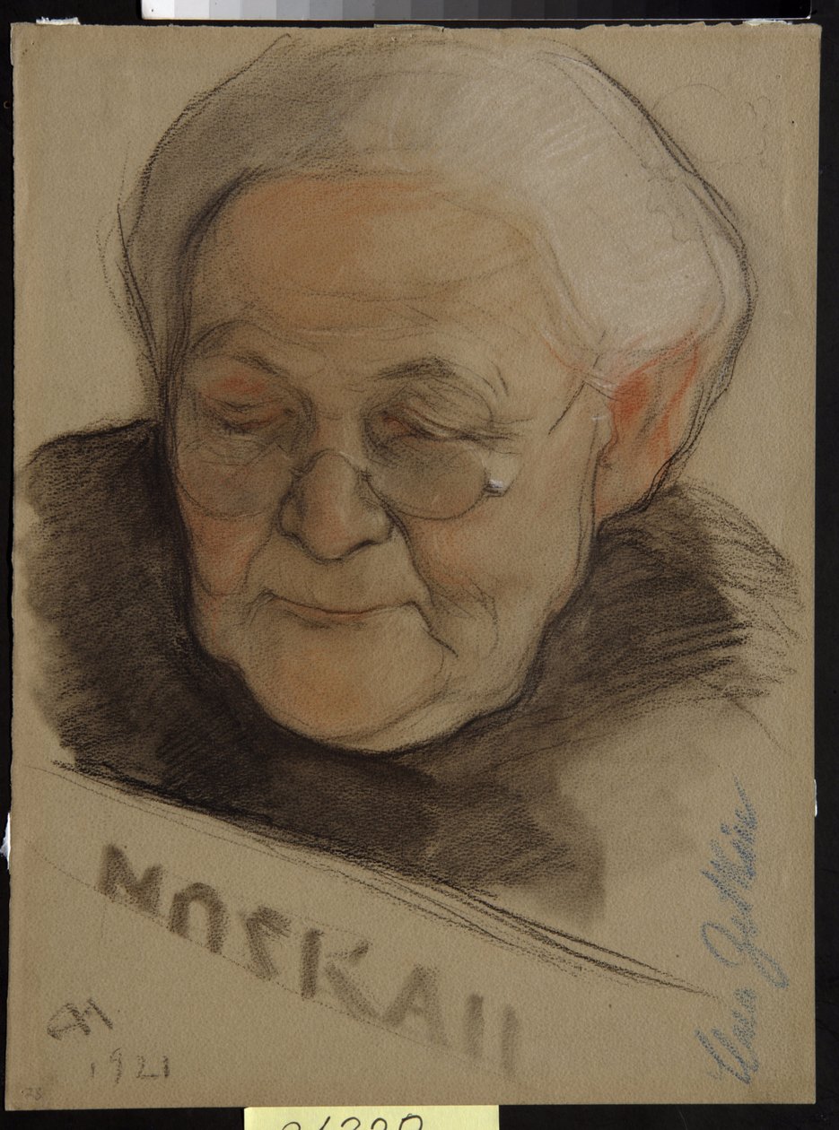 Retrato de Clara Zetkin (nee Eisneer de Nikolai Andreevich Andreev