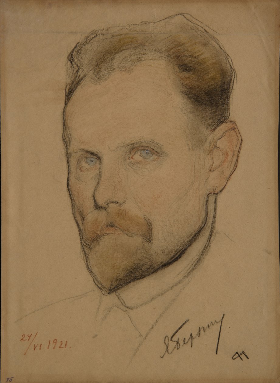 Retrato de Jan Berzin 1889-1938, 1921 de Nikolai Andreevich Andreev