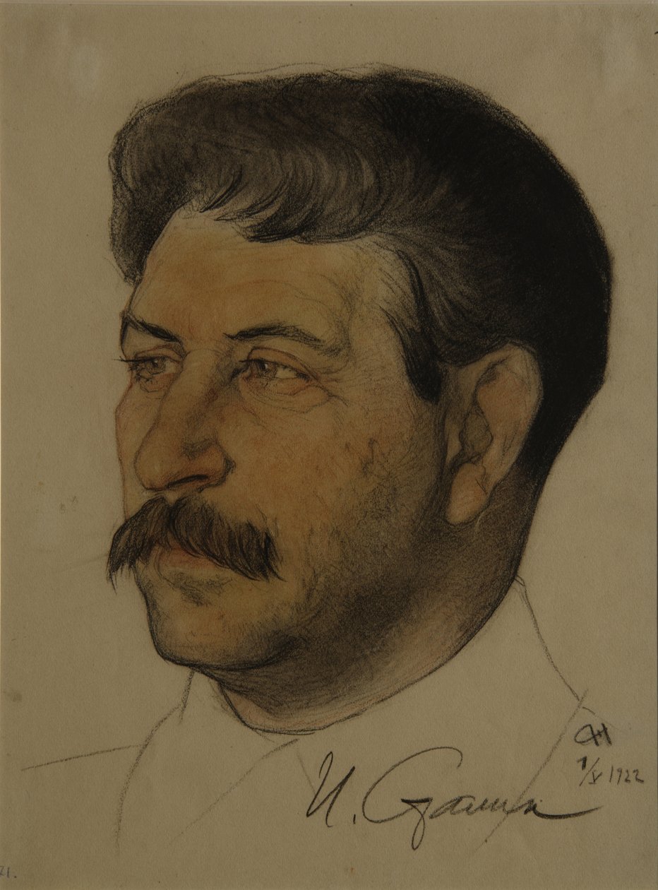 Retrato de Joseph Stalin 1879-1953, 1922 de Nikolai Andreevich Andreev