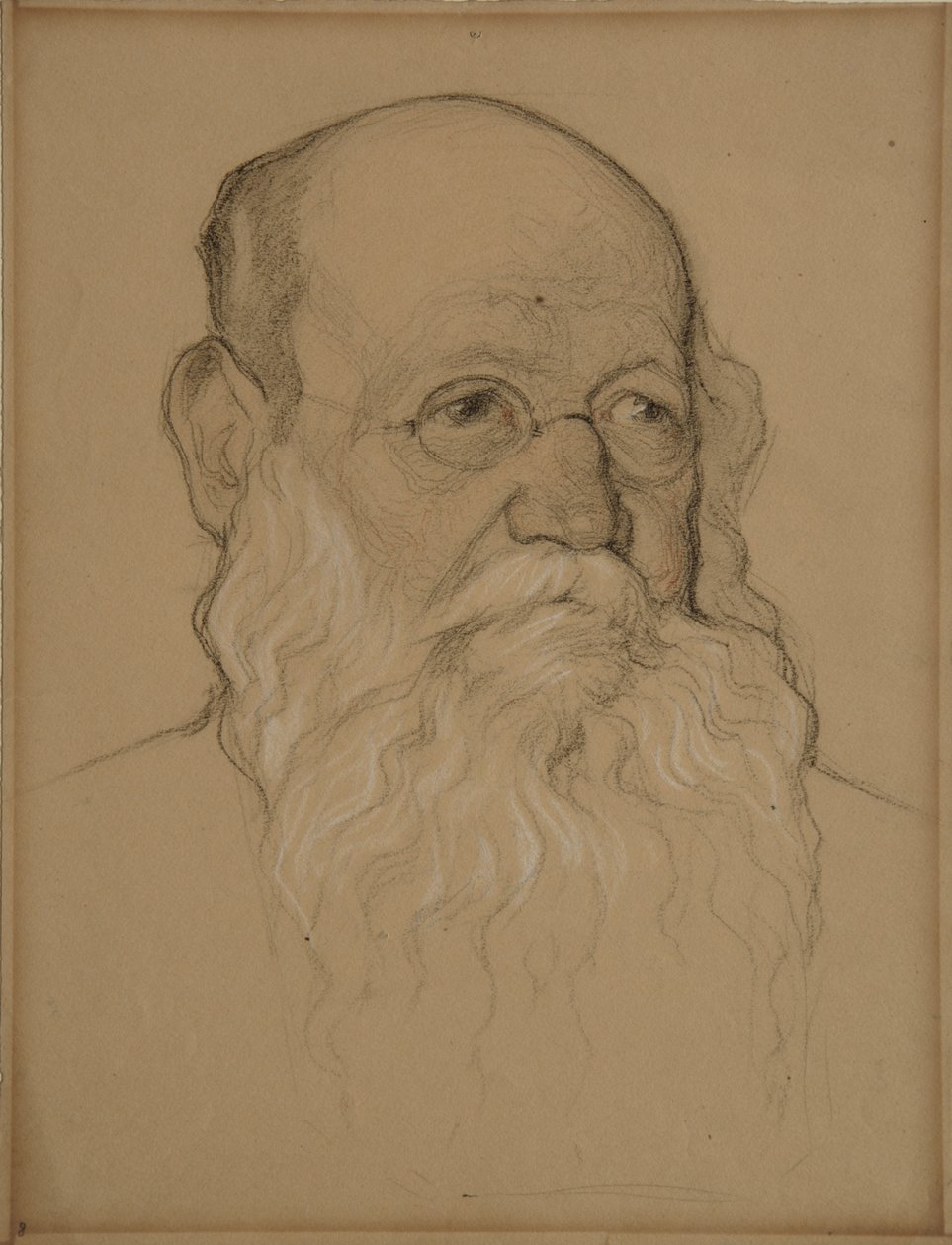 Retrato do conde revolucionário Pyotr A. Kropotkin 1842-1921, 1920-1921 de Nikolai Andreevich Andreev