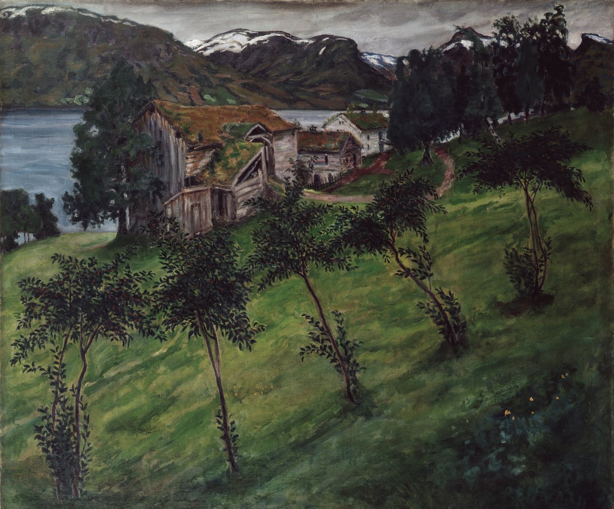 Árvore de maçã em Bjorset em Jolster de Nikolai Astrup