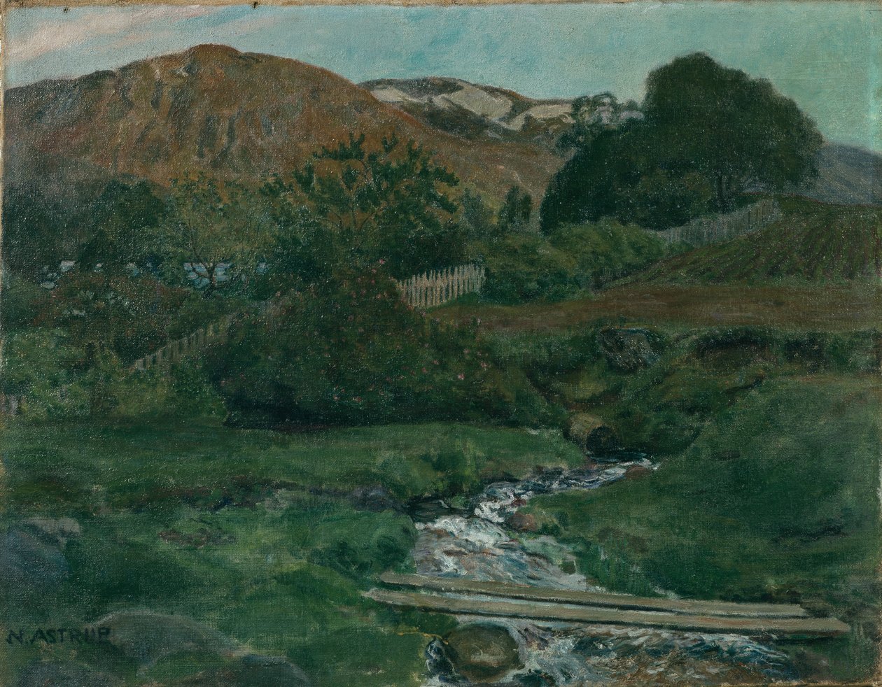 Noite brilhante em Jolster, c.1907 de Nikolai Astrup