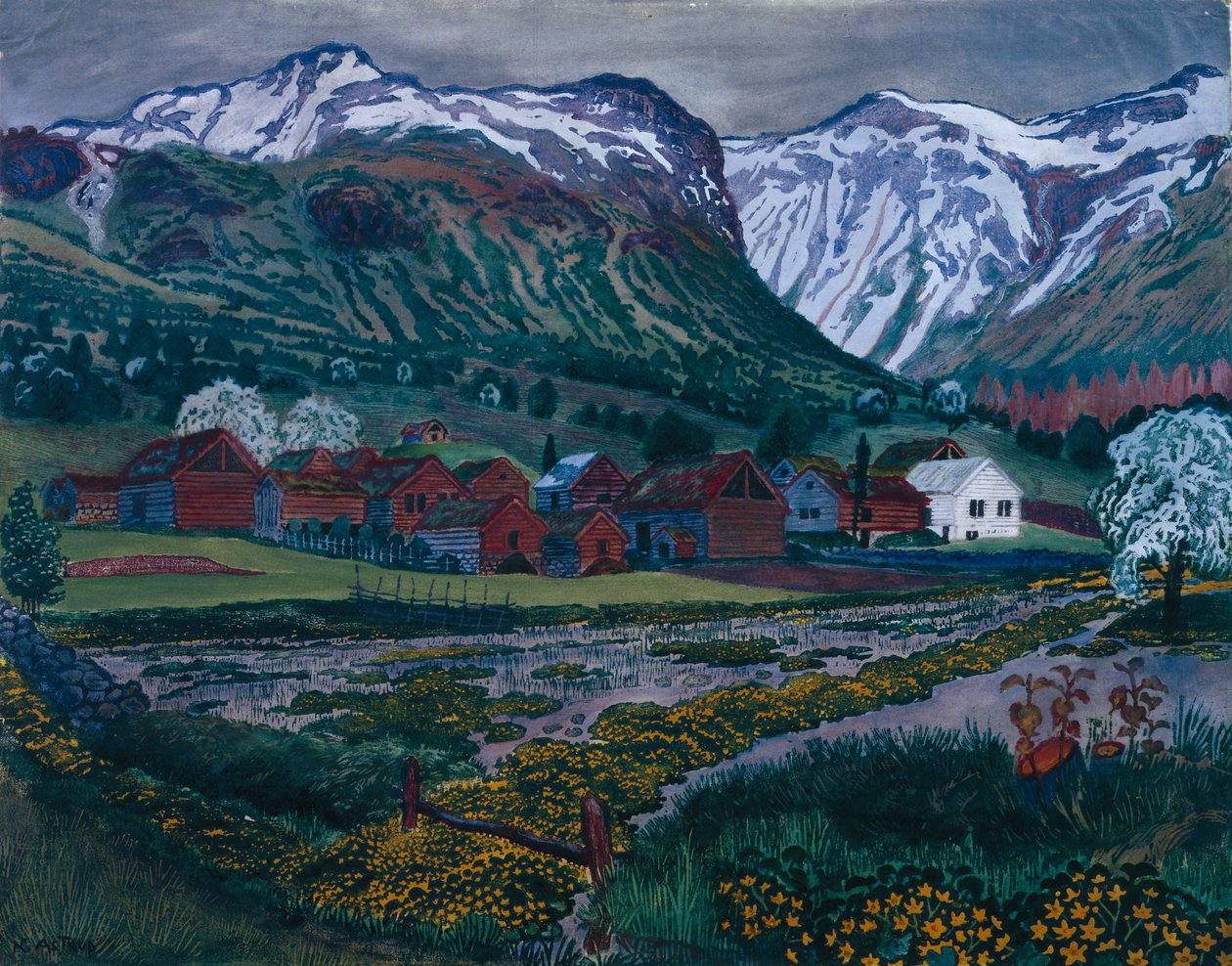 Noite de botão de ouro de Nikolai Astrup