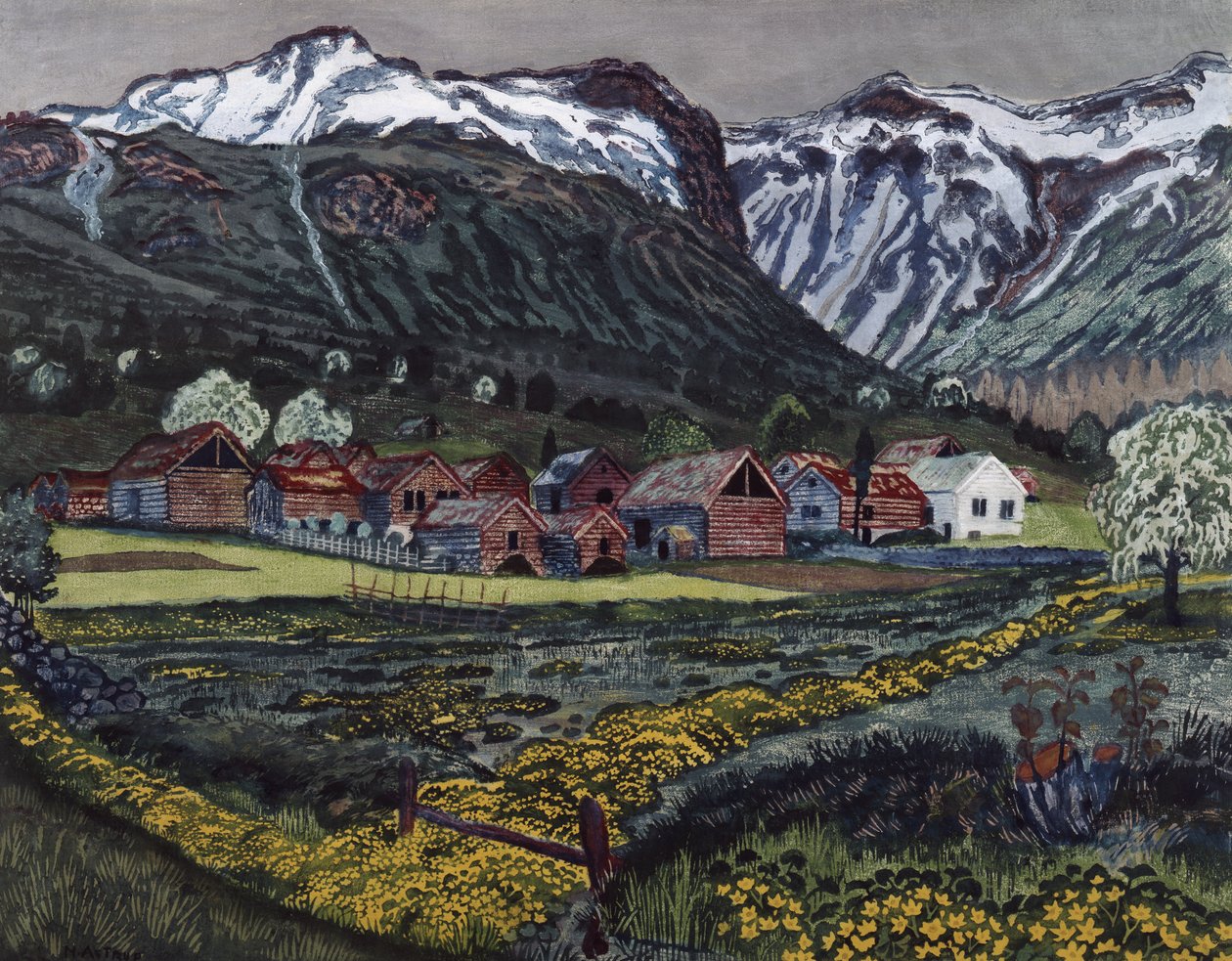Noite de Ranúnculo de Nikolai Astrup