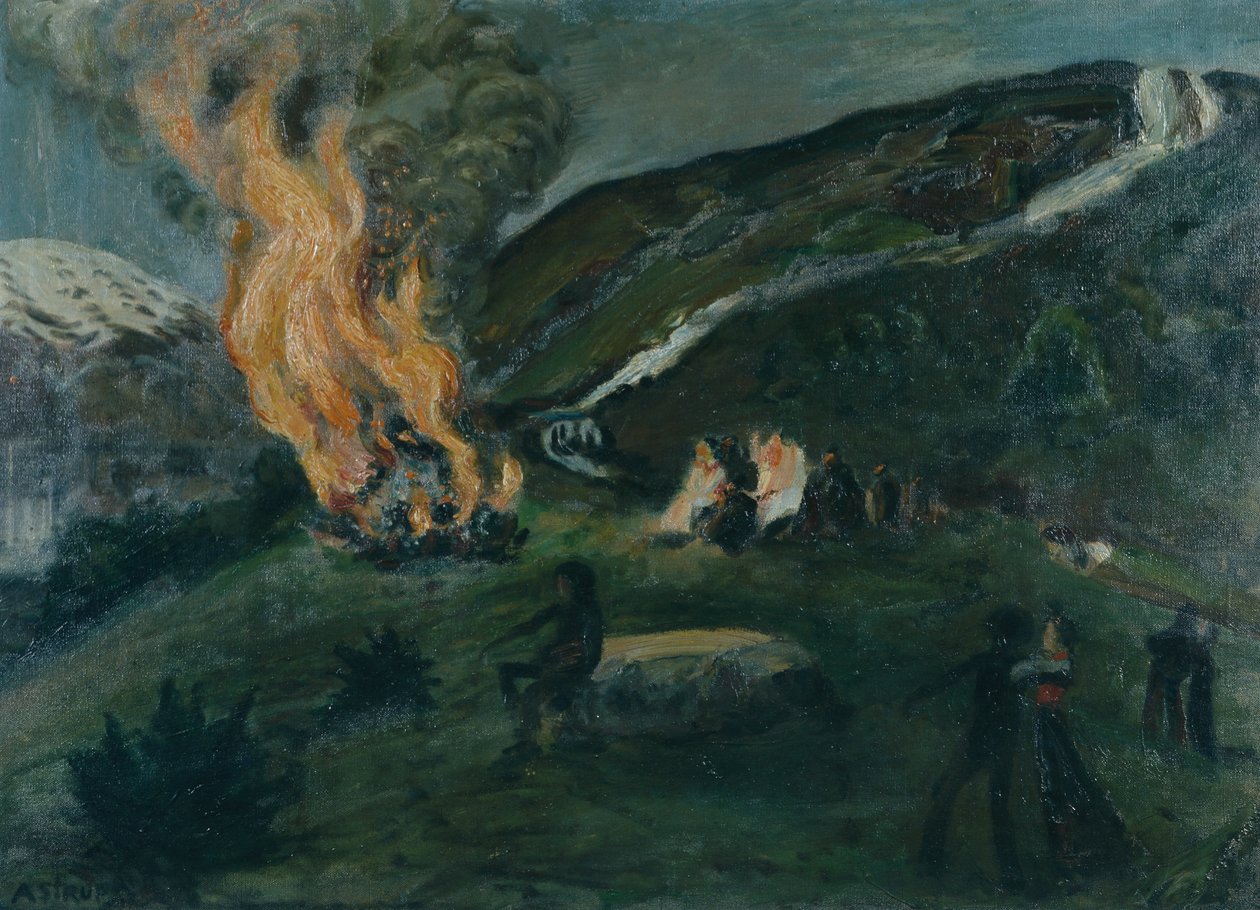 Incêndio a meio do Verão de Nikolai Astrup