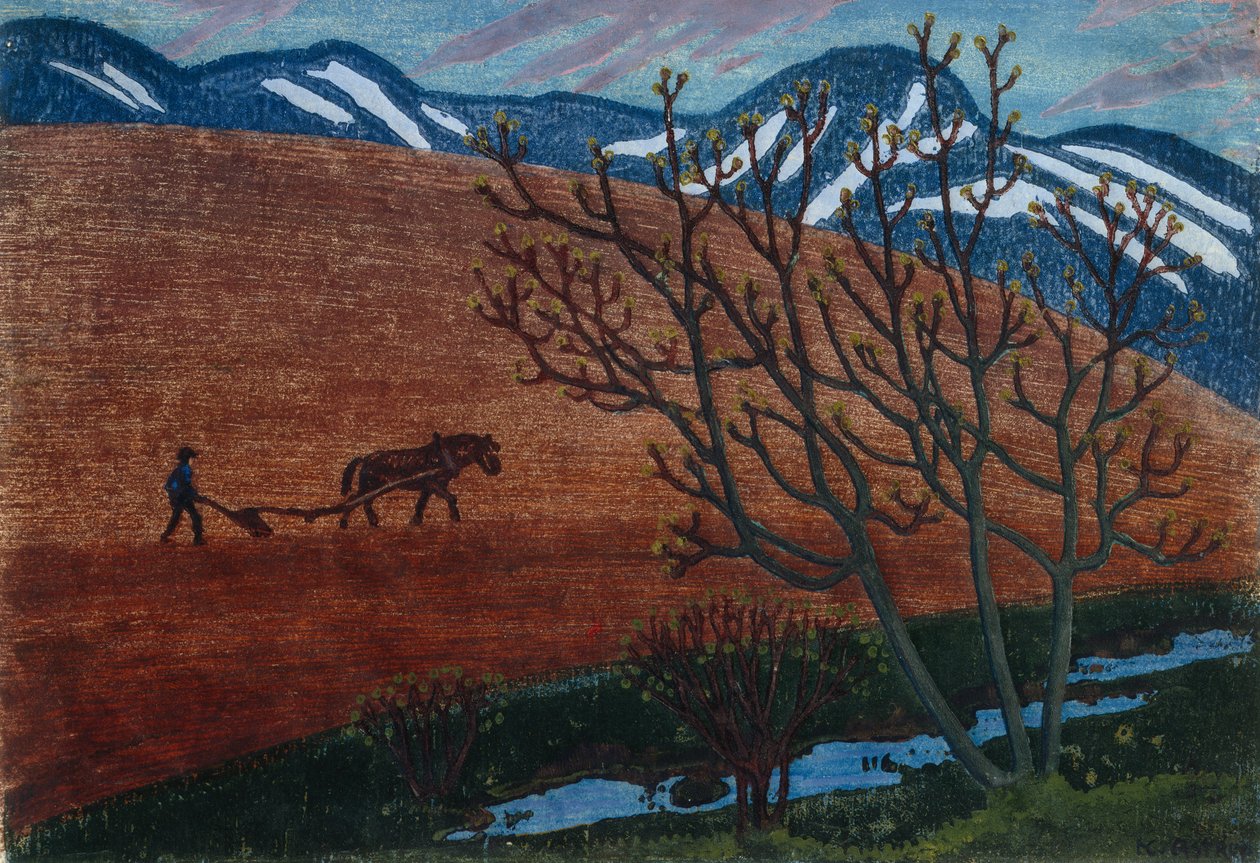 Noite de arado de Nikolai Astrup