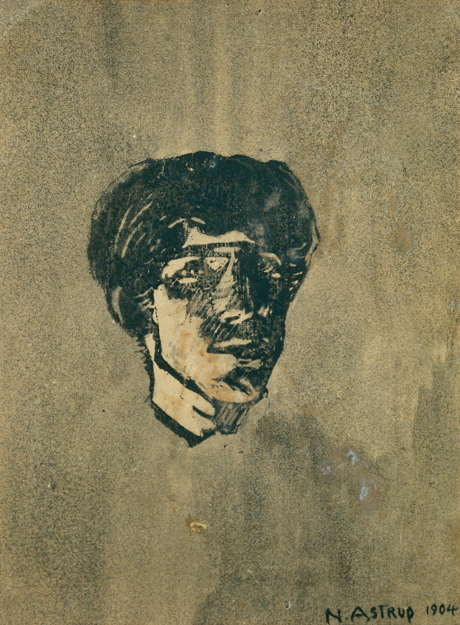 Pequeno auto-retrato de Nikolai Astrup