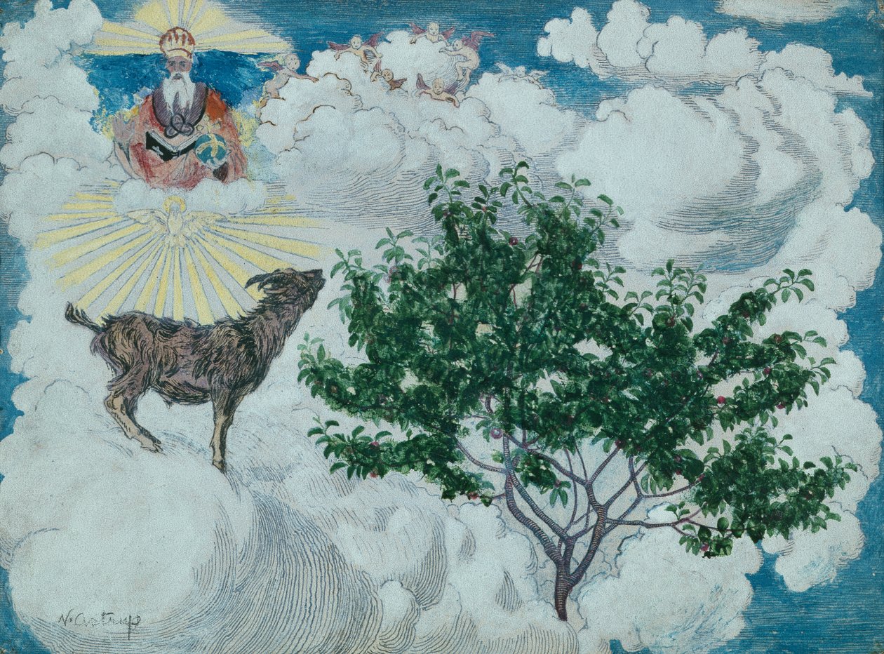A cabra que entrou no paraíso de Nikolai Astrup