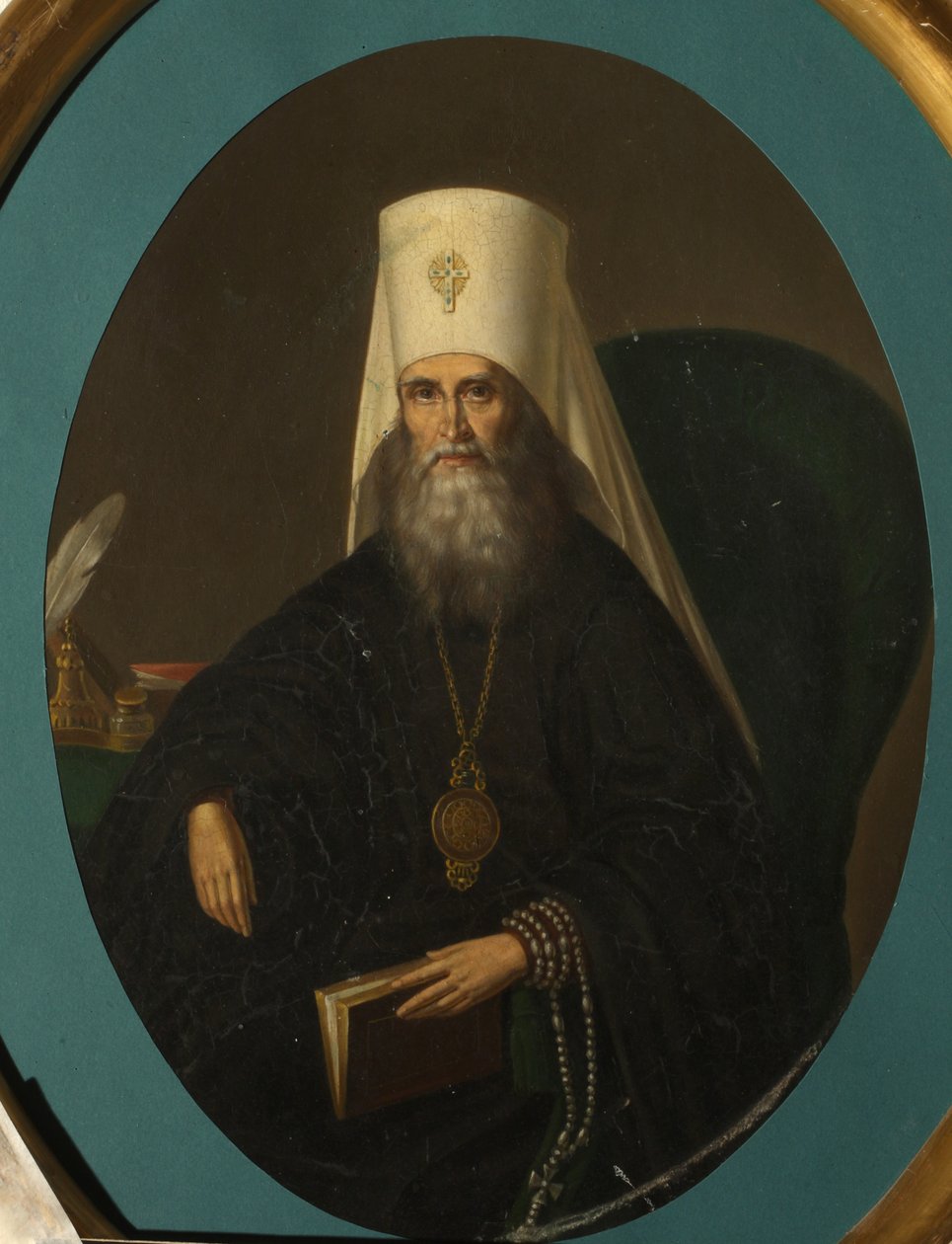 Retrato do Filaret Metropolitano de Moscou 1782-1867, década de 1860 de Nikolai Danilovich Sprevitch