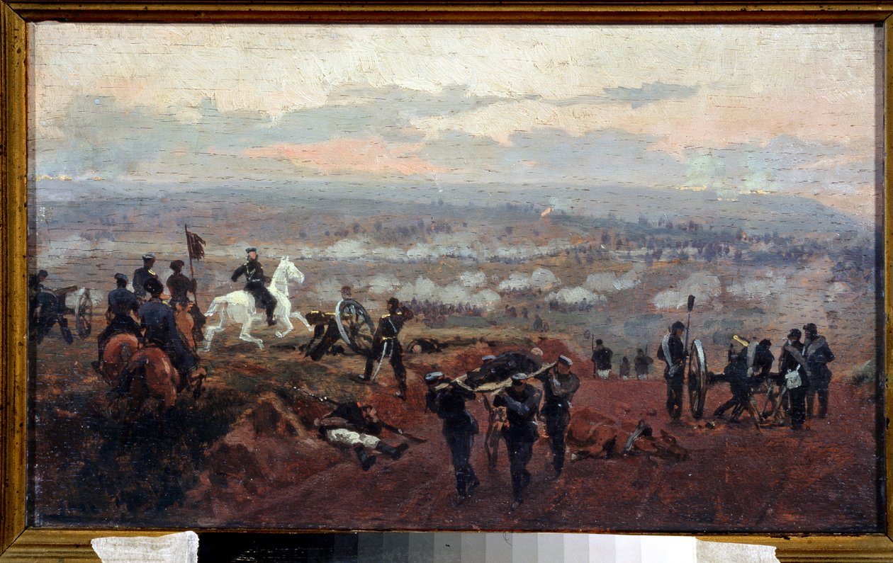 Ataque às colinas verdes de Nikolai Dmitrievich Dmitriev Orenburgsky