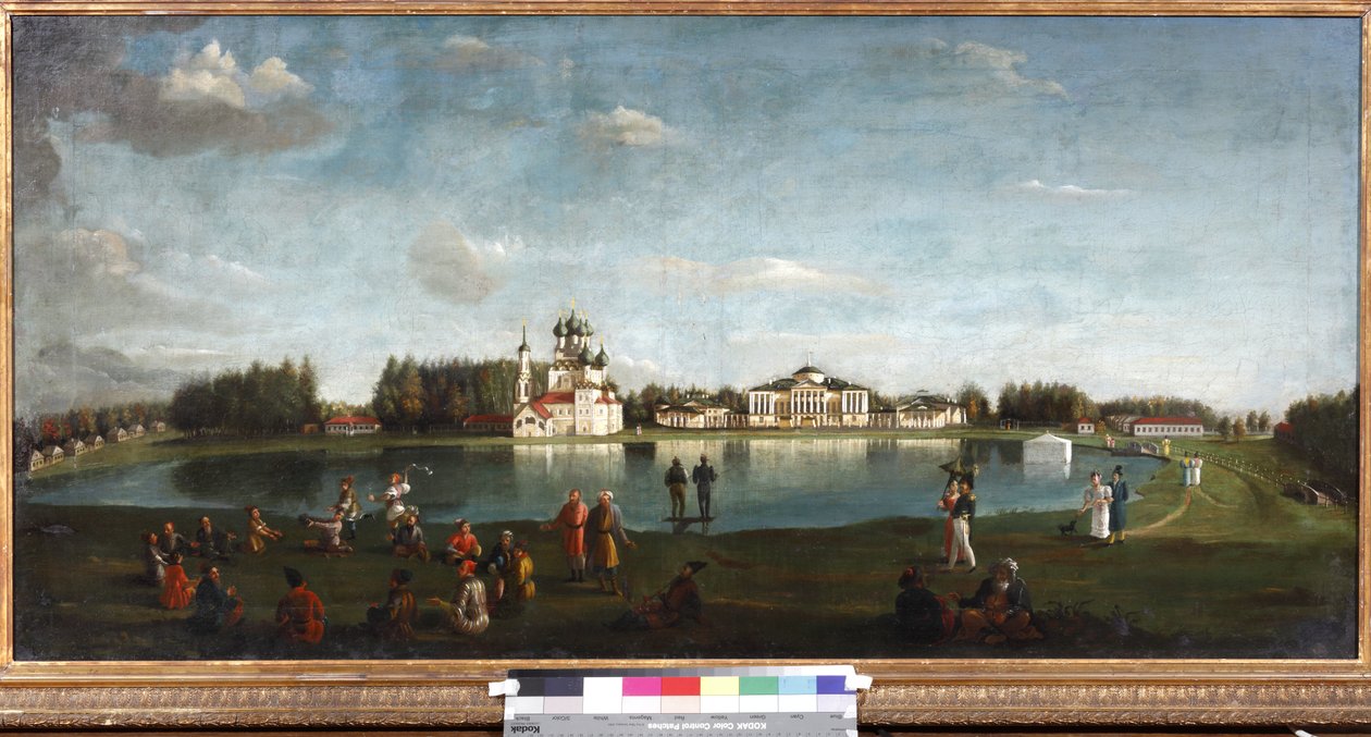 Vida da Propriedade Ostankino e Podklyuchnikov, Nikolai Ivanovich (1813-1877). Óleo sobre tela de Nikolai Ivanov Podklutchnikov