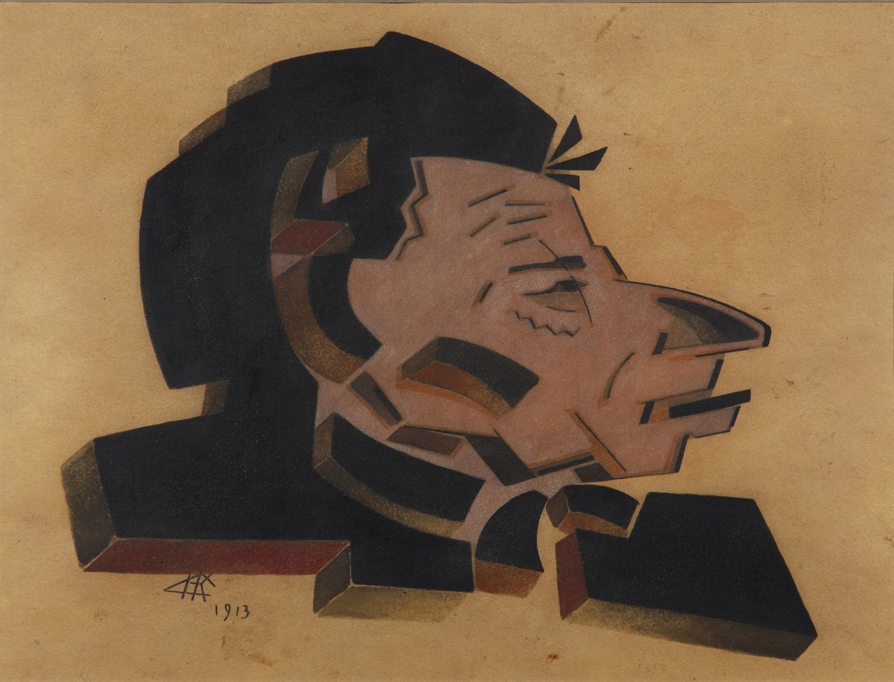 Retrato de Vsevolod Meyerhold 1874-1940, 1913 de Nikolai Ivanovich Kulbin