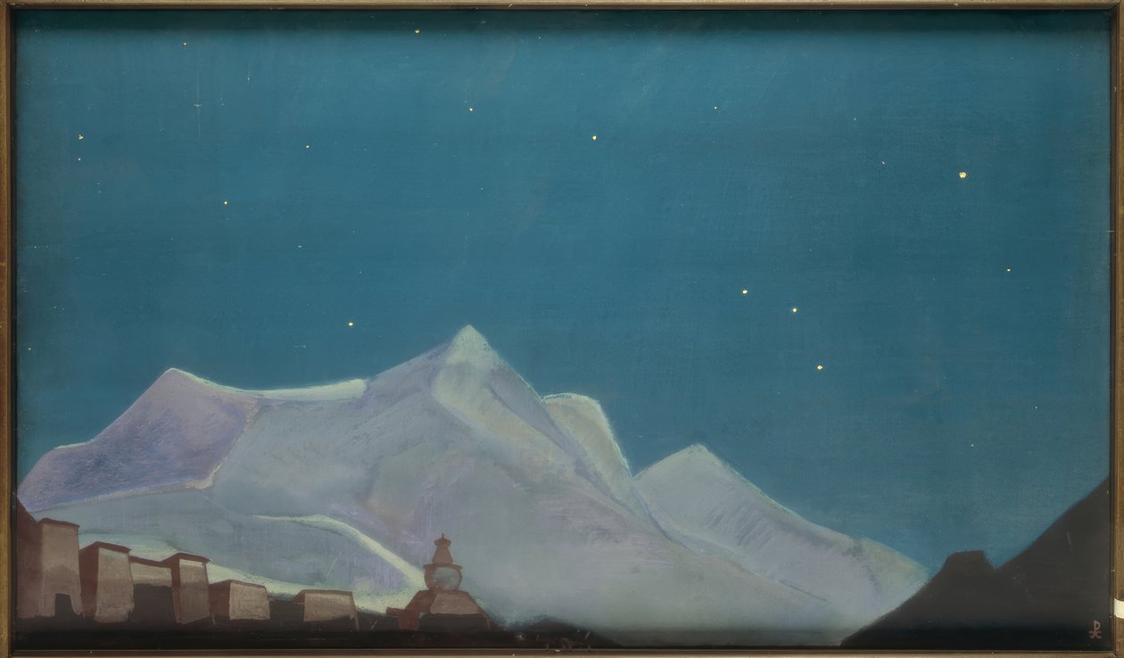 Hemis, mosteiro - pintura por NKRoerich de Nikolai Konstantinowitsch Roerich