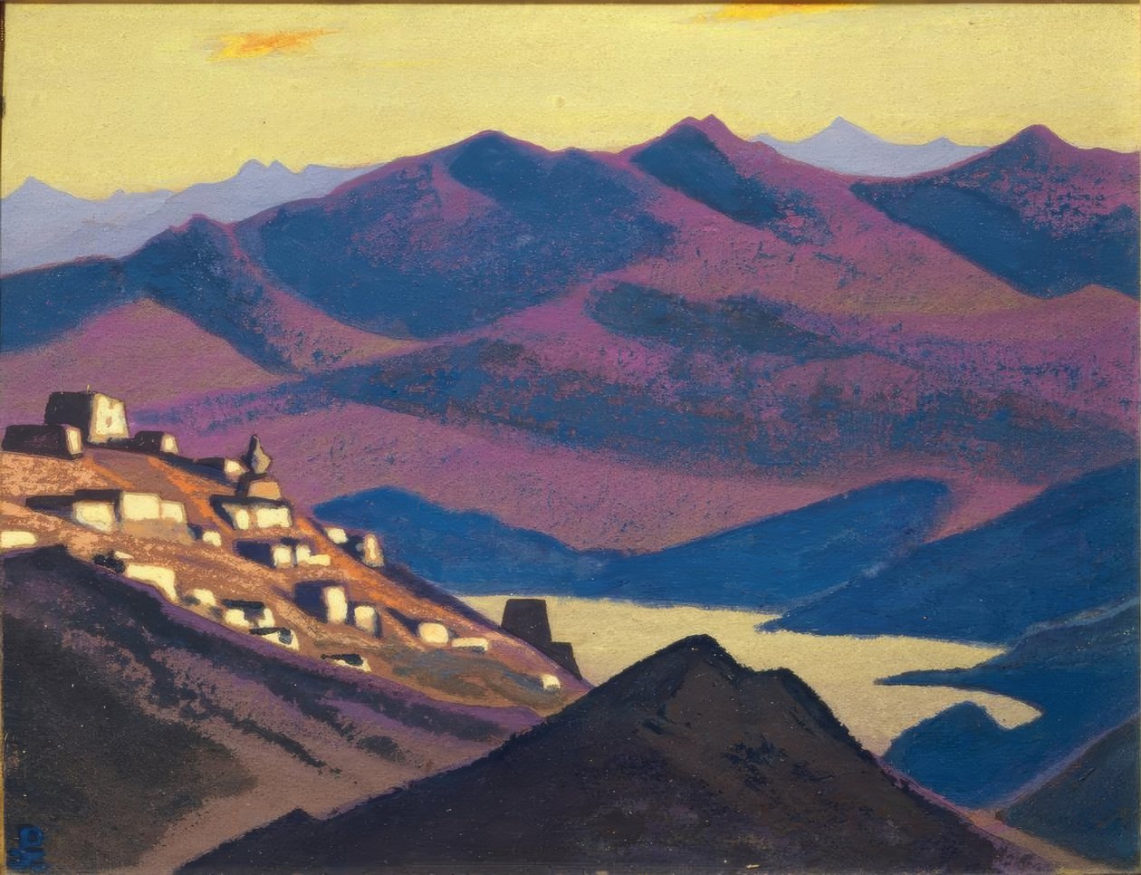 Jam Zo lago (assentamento nas montanhas) de Nikolai Konstantinowitsch Roerich