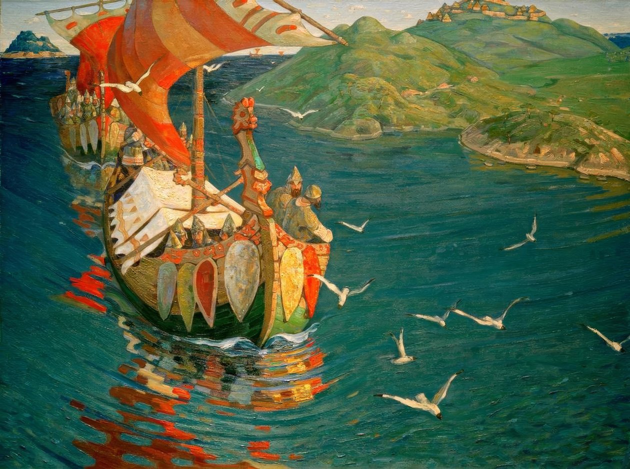 Comerciantes do exterior de Nikolai Konstantinowitsch Roerich