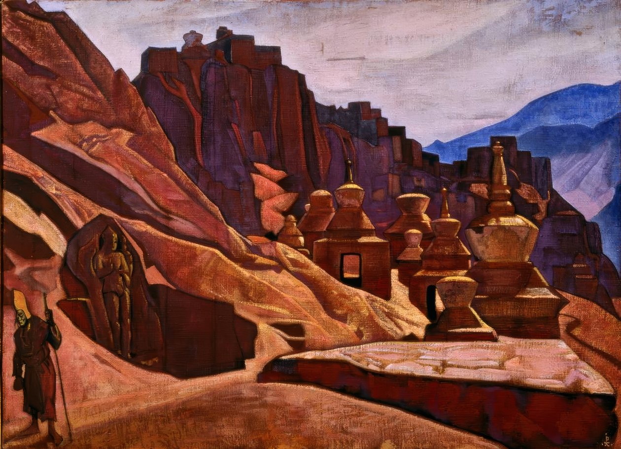 Mosteiro dos Bonpo Lamas no Tibete de Nikolai Konstantinowitsch Roerich