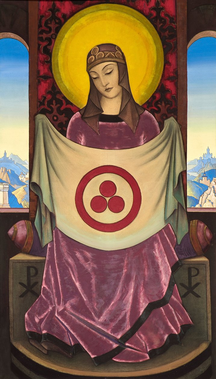 Madonna Oriflamma, 1932. de Nikolai Konstantinowitsch Roerich