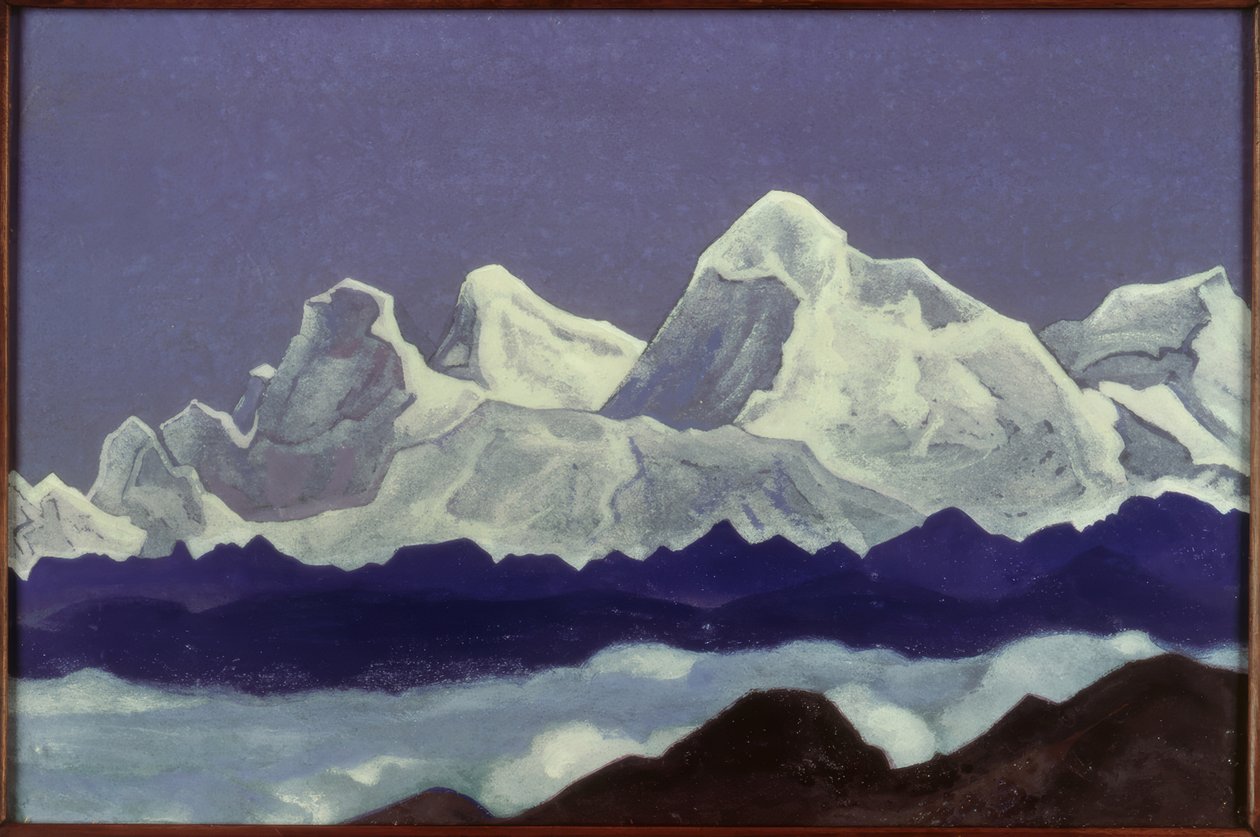 Monte Everest - Pintura por NKRoerich de Nikolai Konstantinowitsch Roerich